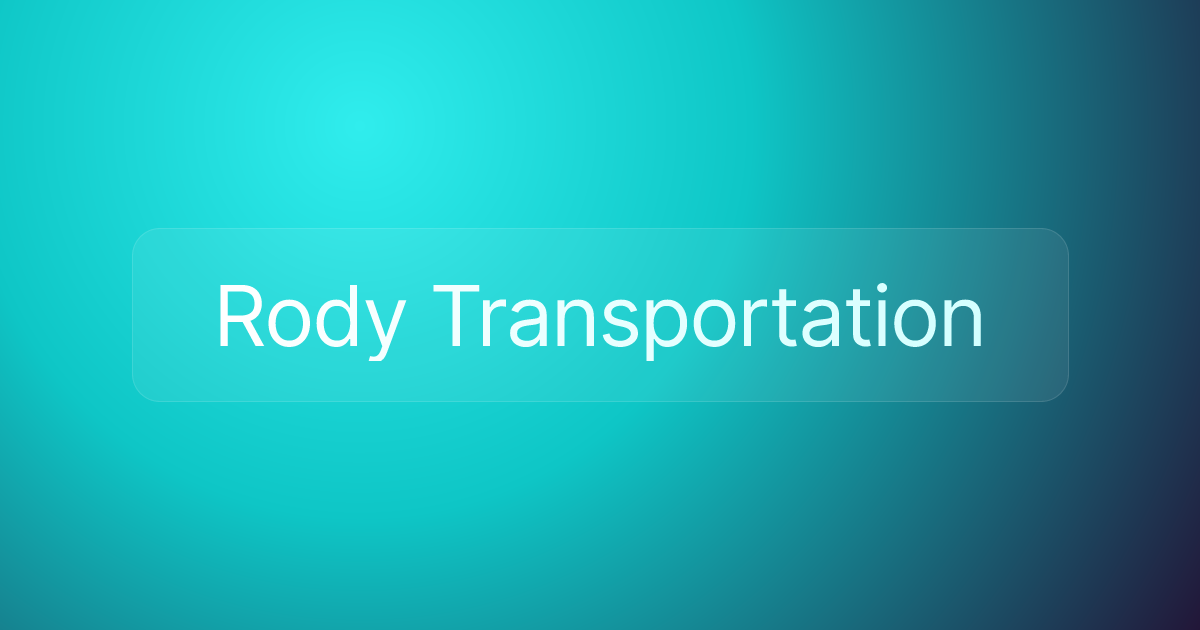 Rody Transportation
