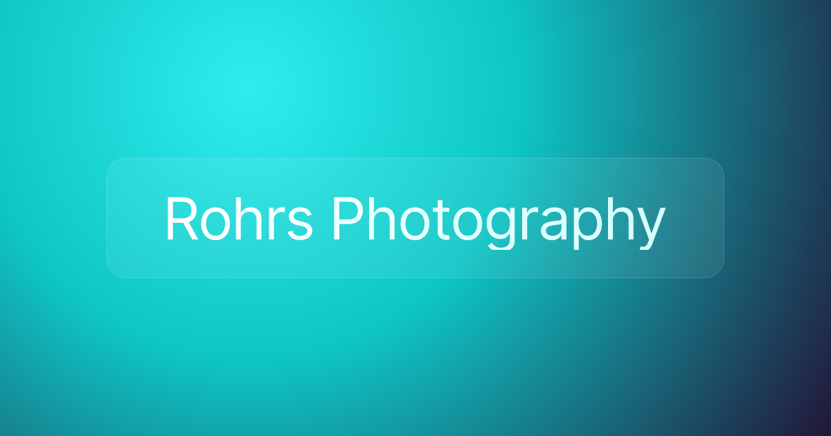Rohrs Photography