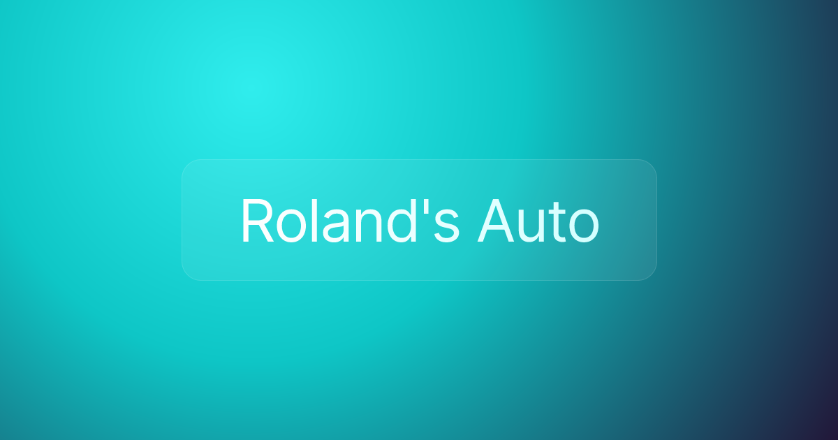 Roland's Auto