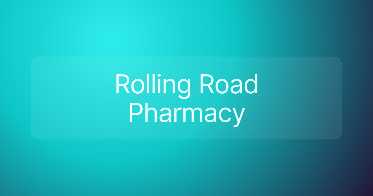 Rolling Road Pharmacy