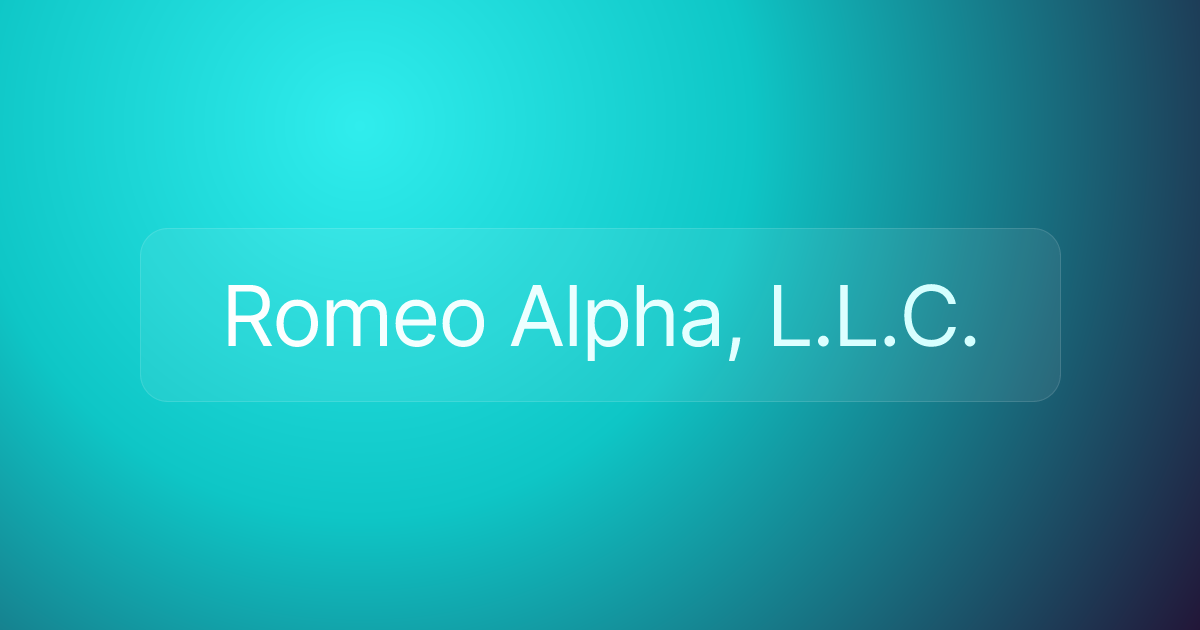 Romeo Alpha, L.L.C.