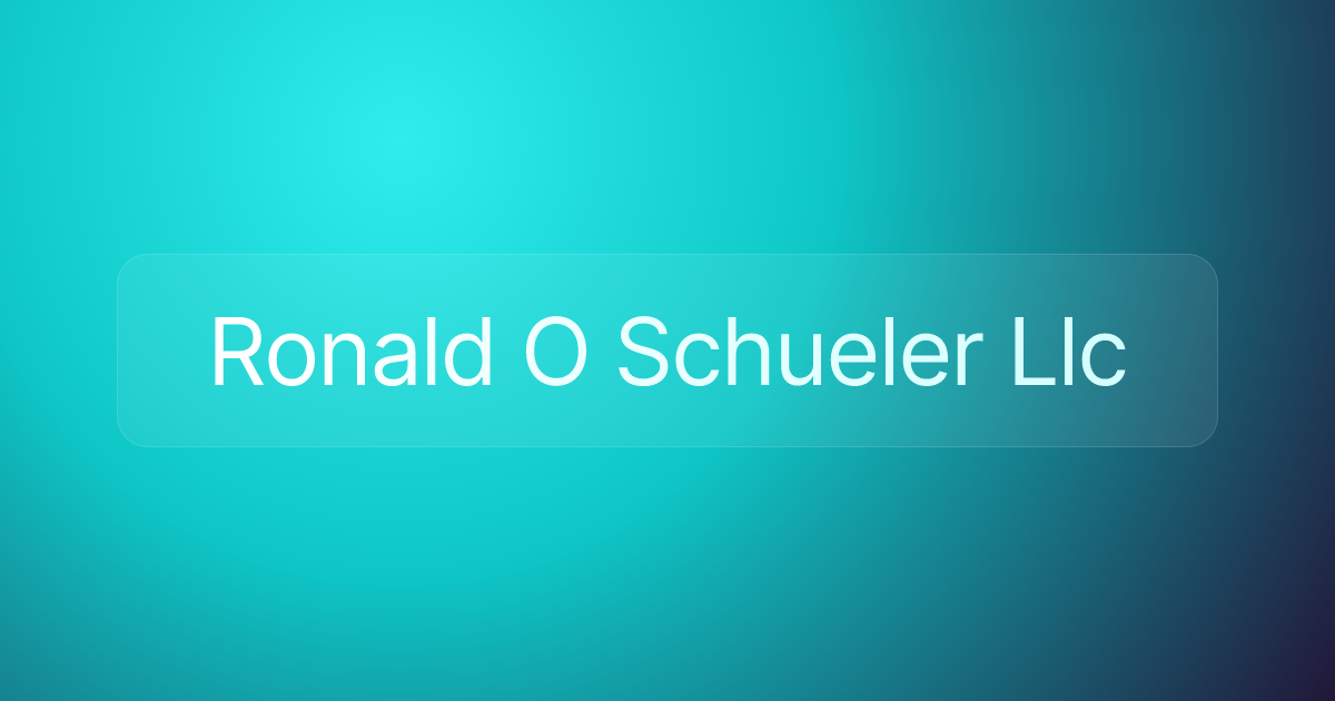 Ronald O Schueler Llc