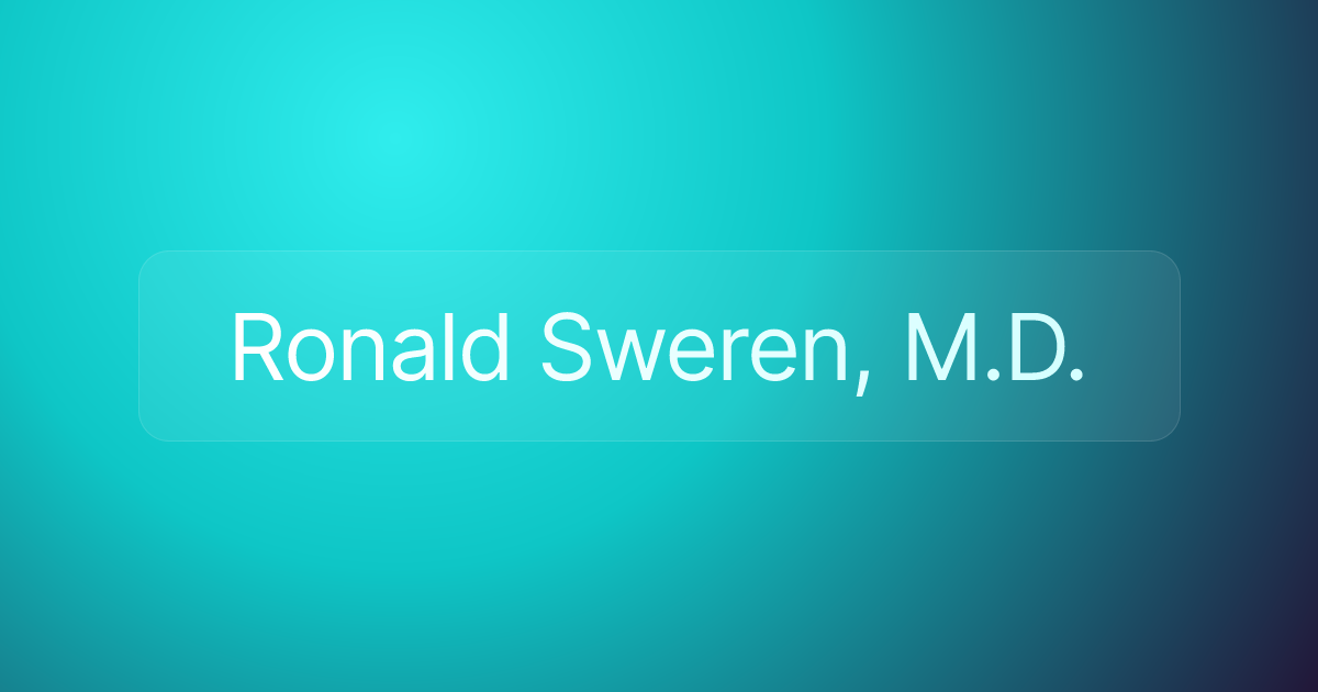 Ronald Sweren, M.D.