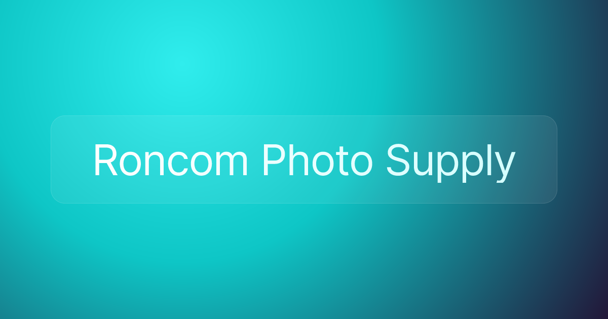 Roncom Photo Supply