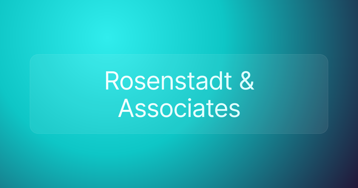 Rosenstadt & Associates