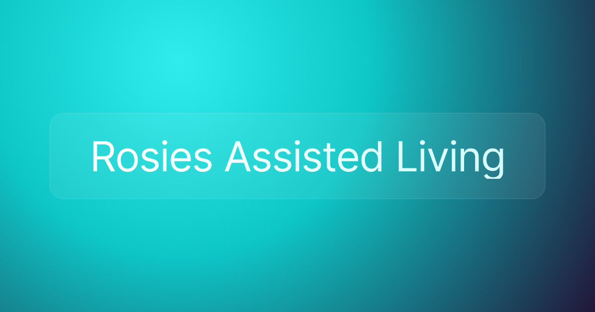 Rosies Assisted Living