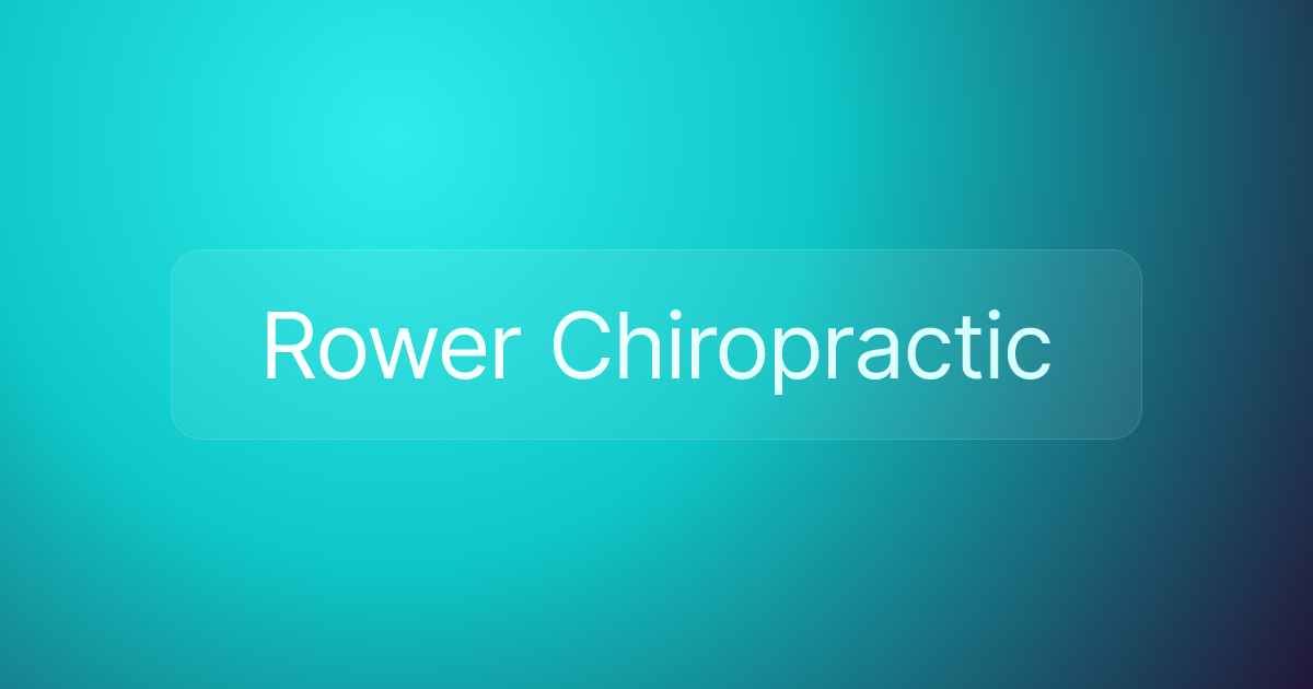 Rower Chiropractic