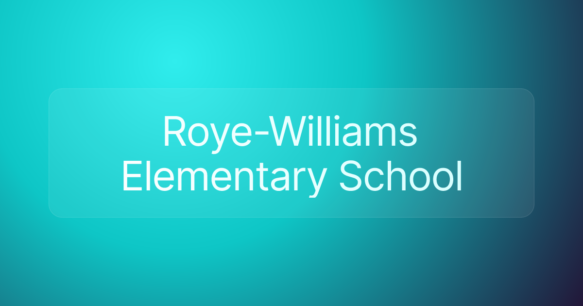 Roye-Williams Elementary School