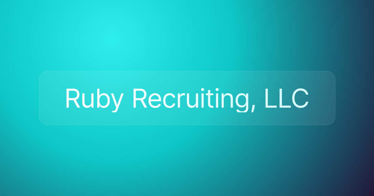 Ruby Recruiting, LLC