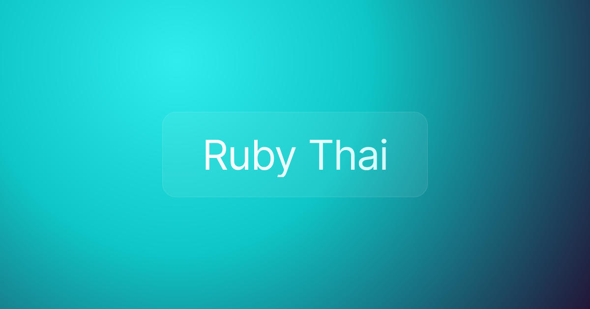 Ruby Thai