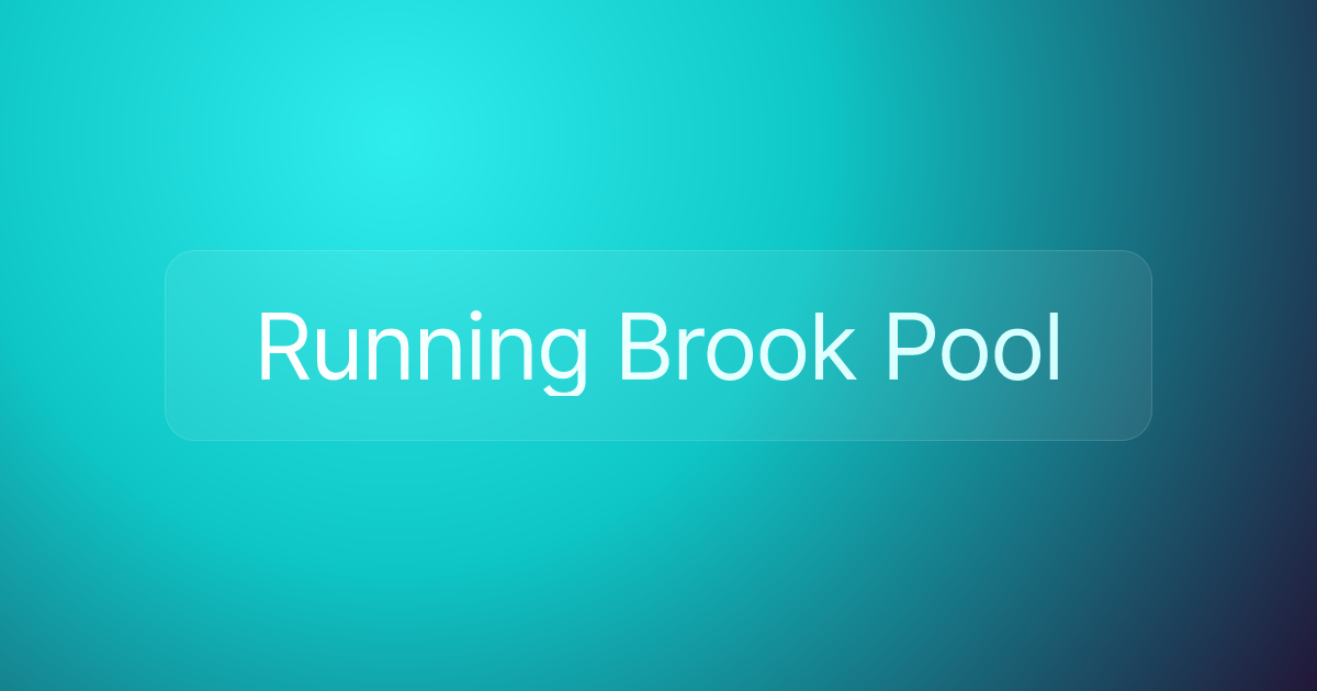 Running Brook Pool