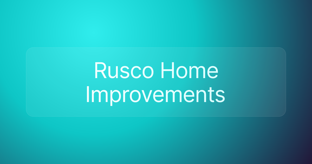 Rusco Home Improvements