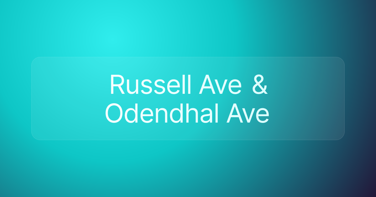Russell Ave & Odendhal Ave