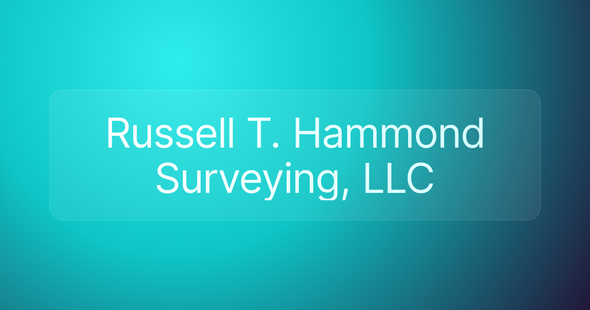 Russell T. Hammond Surveying, LLC