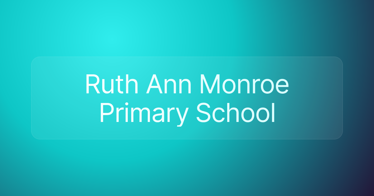 Ruth Ann Monroe Primary School