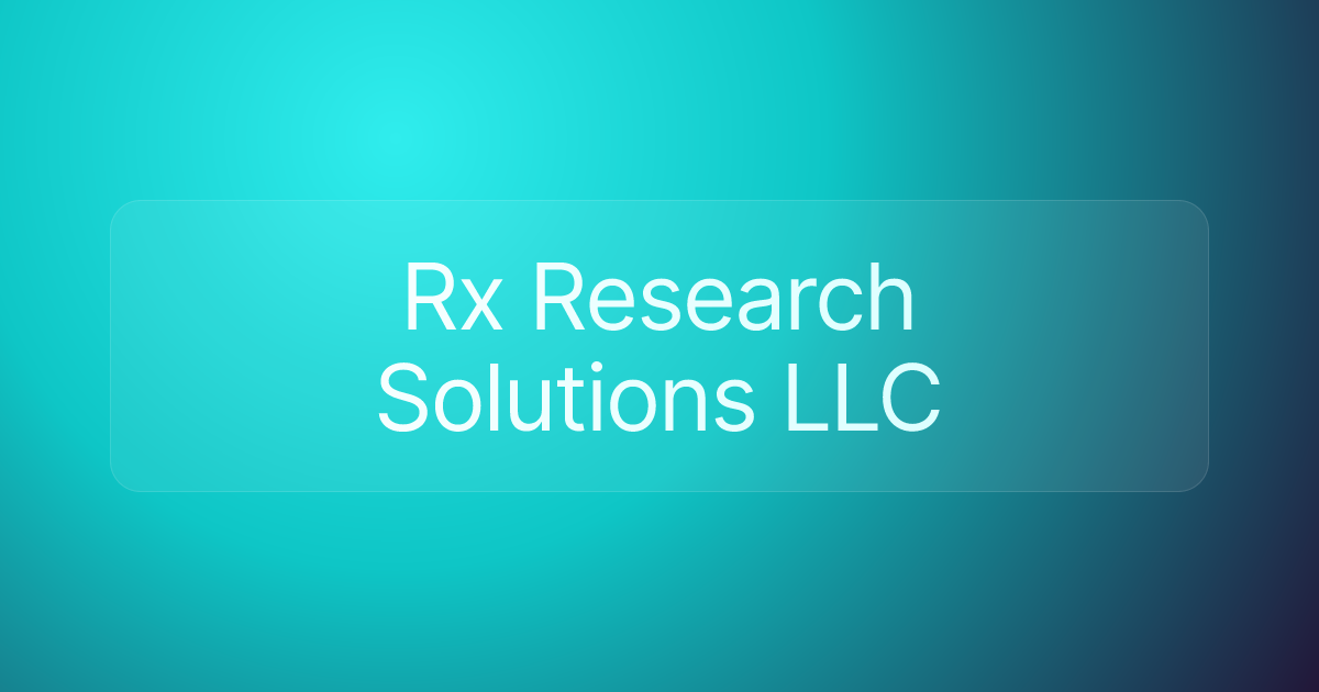 Rx Research Solutions LLC
