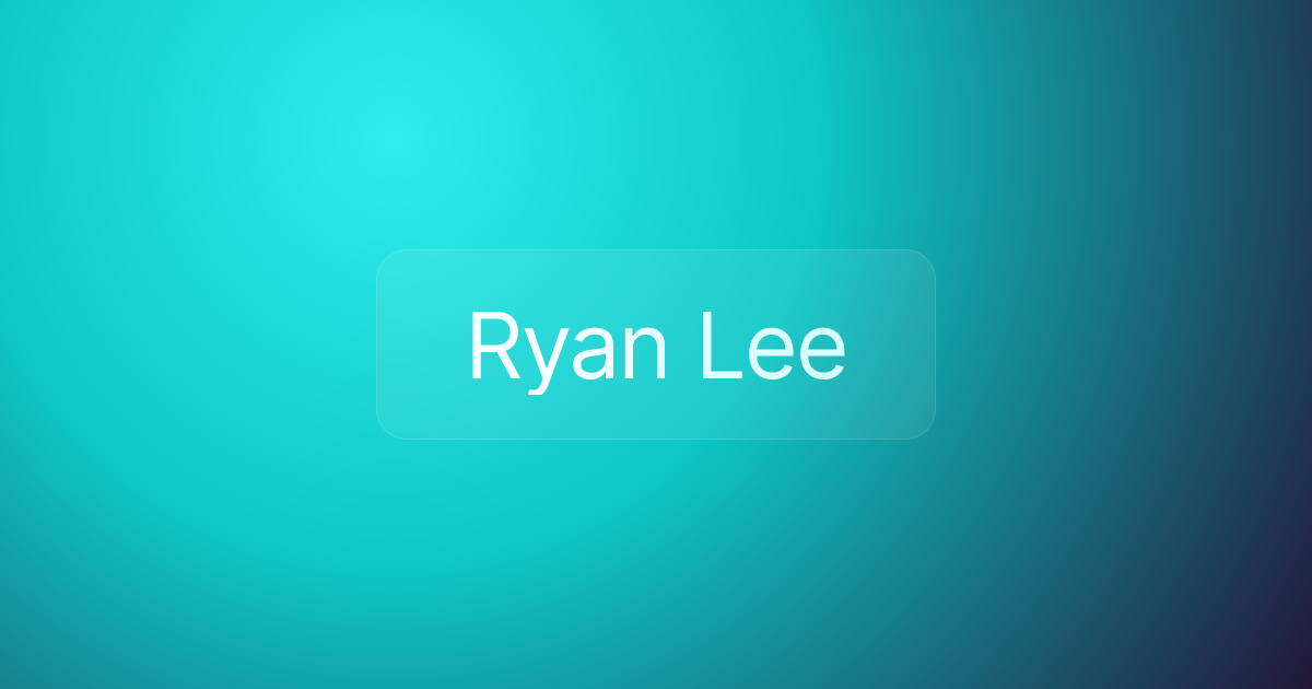 Ryan Lee