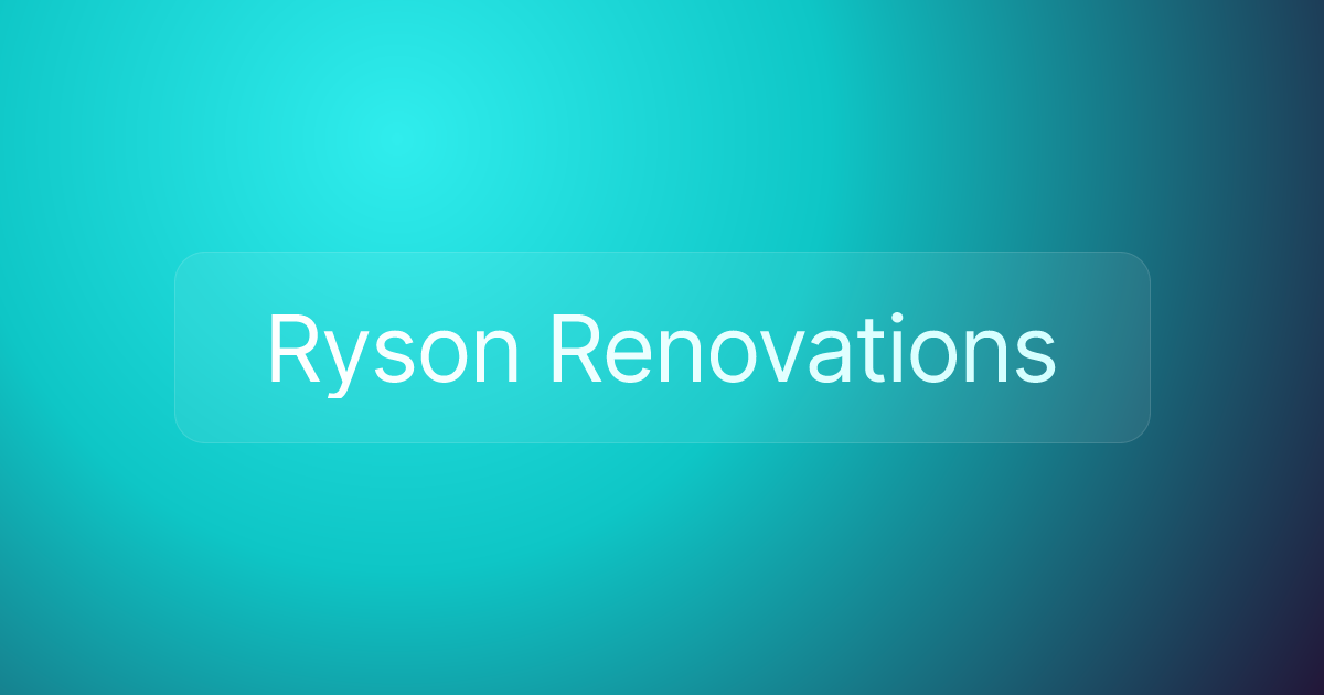 Ryson Renovations