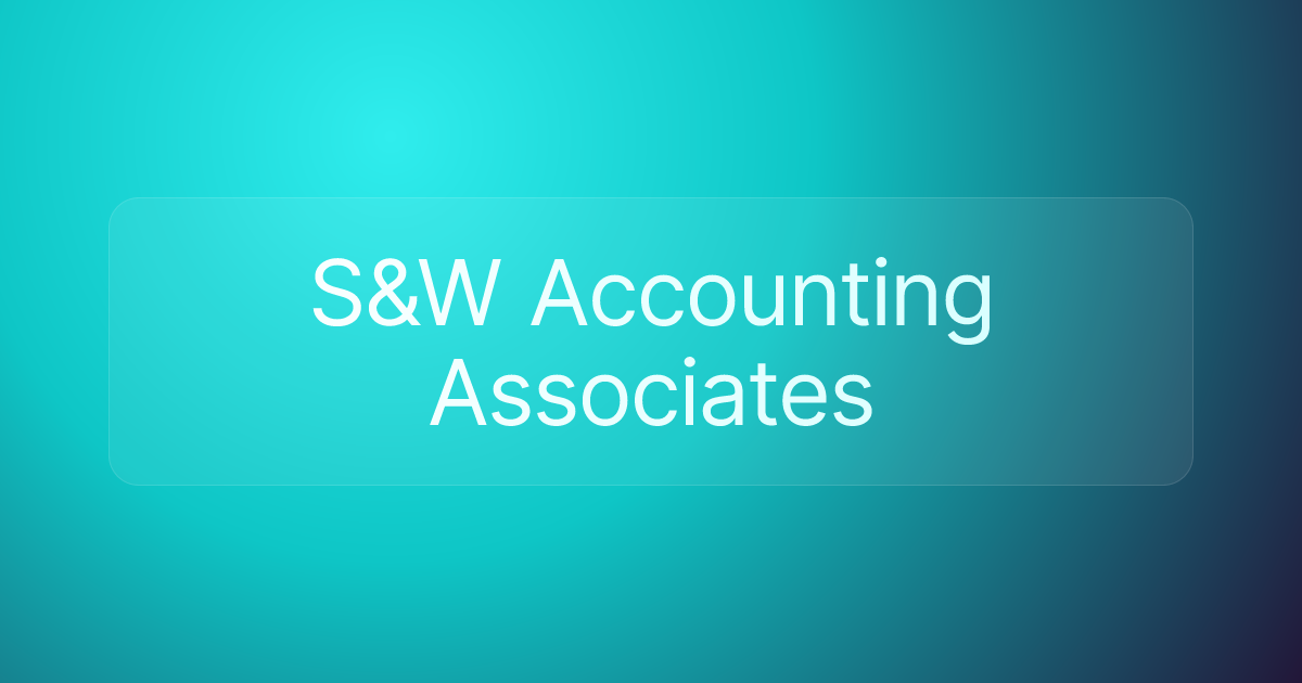 S&W Accounting Associates