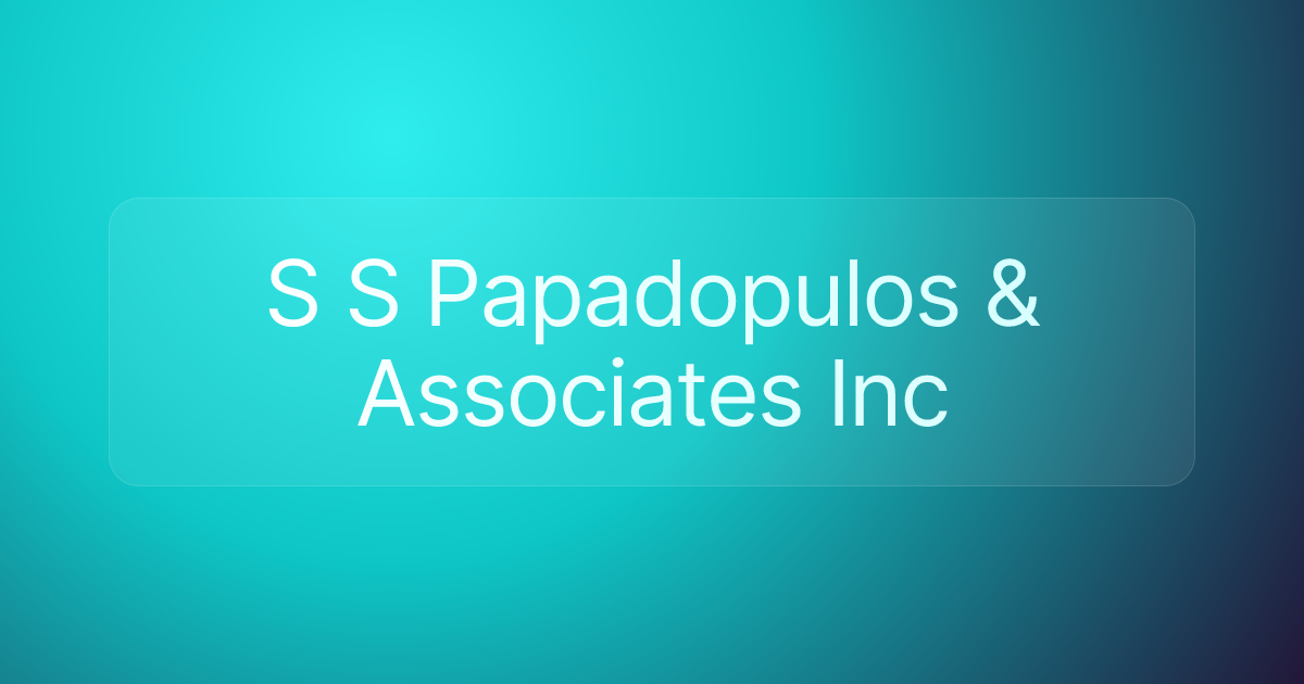 S S Papadopulos & Associates Inc