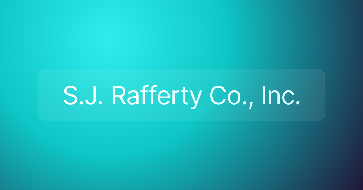 S.J. Rafferty Co., Inc.