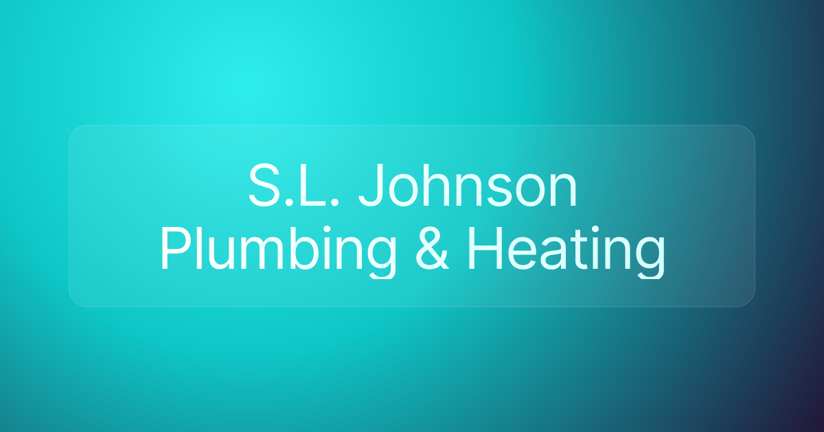 S.L. Johnson Plumbing & Heating