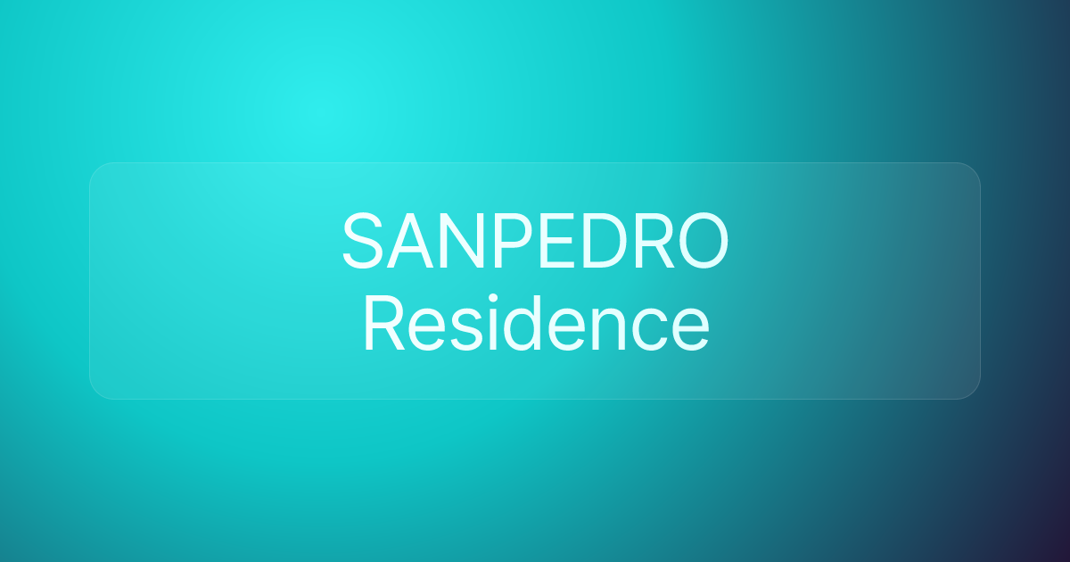 SANPEDRO Residence