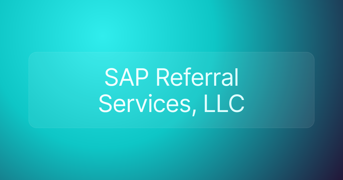 SAP Referral Services, LLC