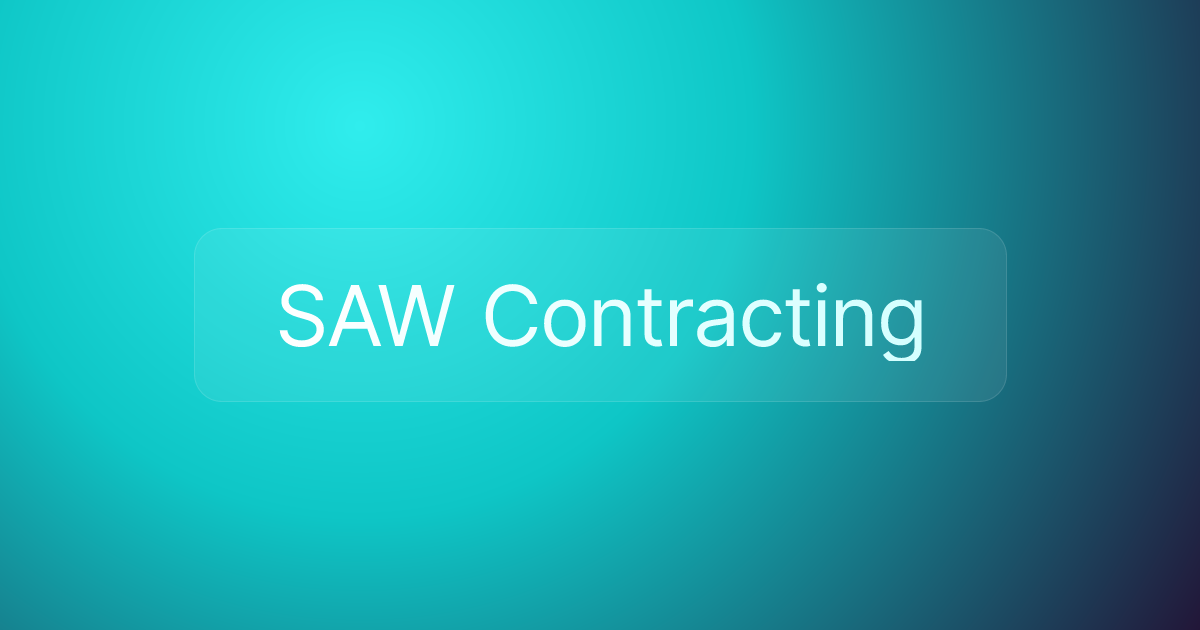 SAW Contracting
