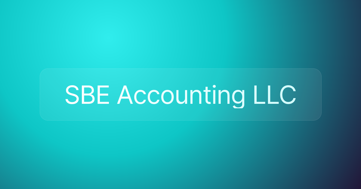 SBE Accounting LLC