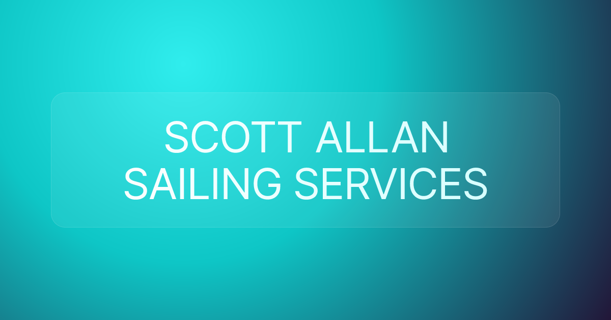 SCOTT ALLAN SAILING SERVICES