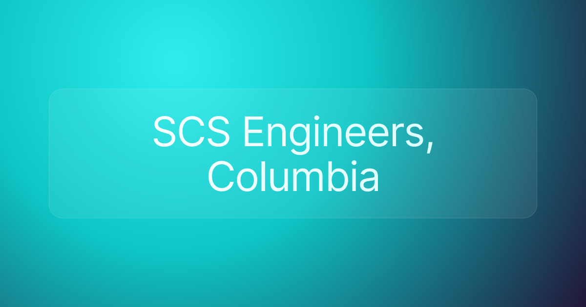SCS Engineers, Columbia