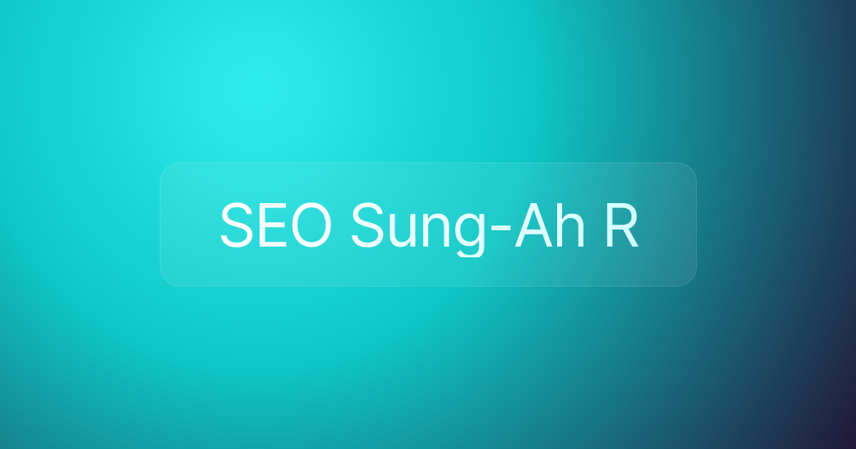 SEO Sung-Ah R