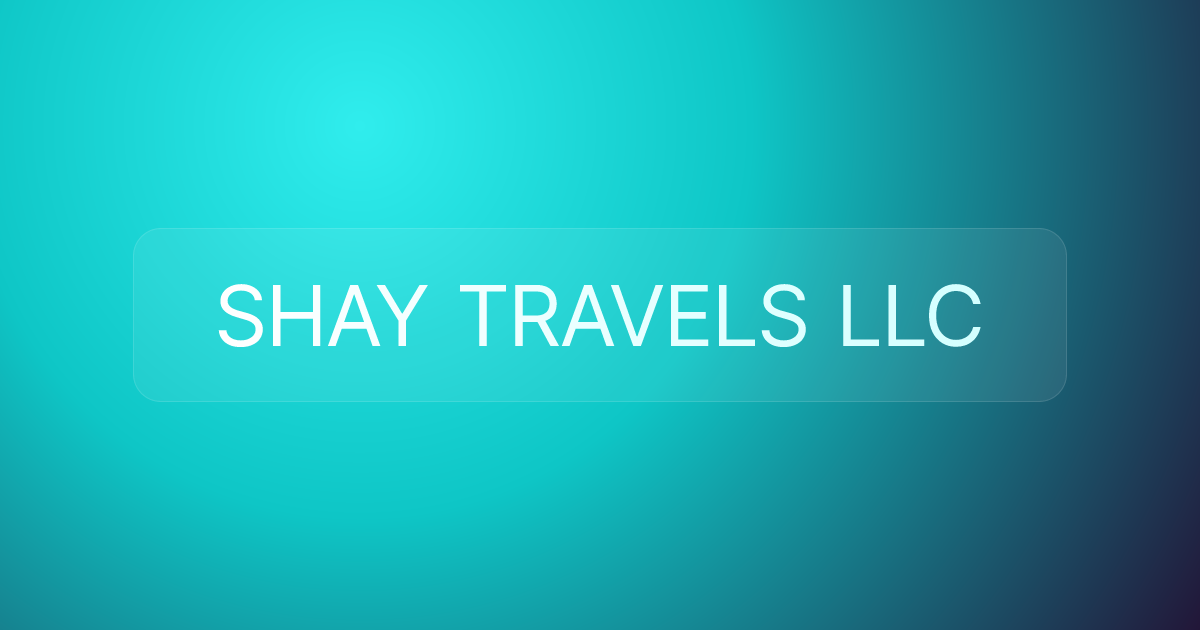 SHAY TRAVELS LLC