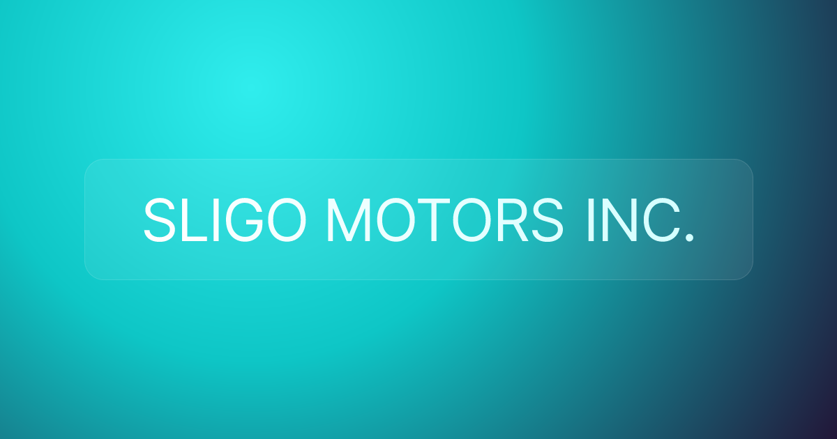 SLIGO MOTORS INC.