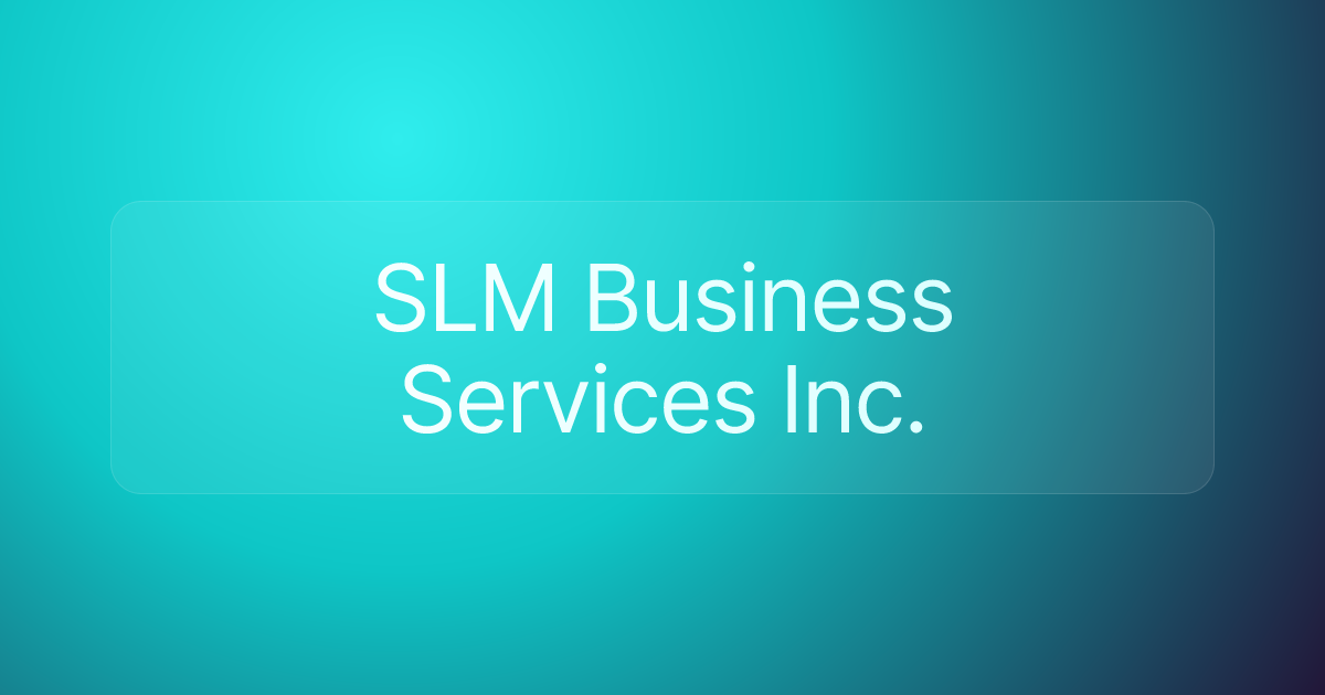 SLM Business Services Inc.
