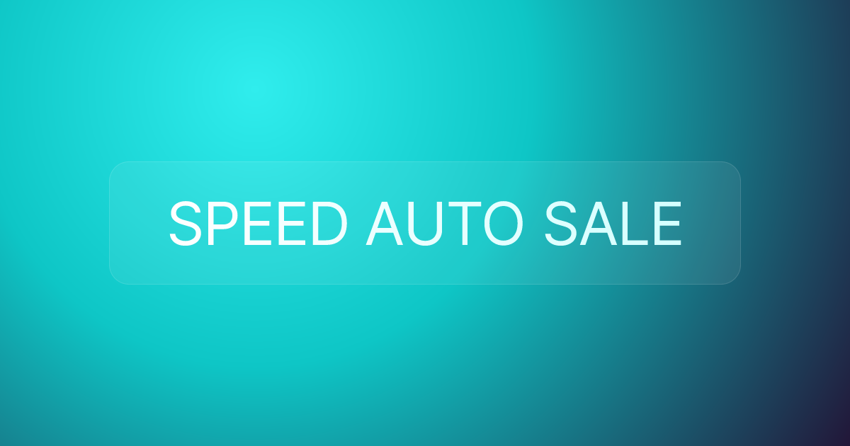 SPEED AUTO SALE