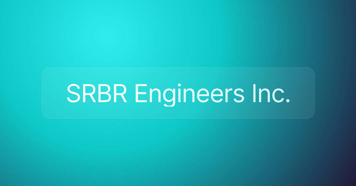 SRBR Engineers Inc.