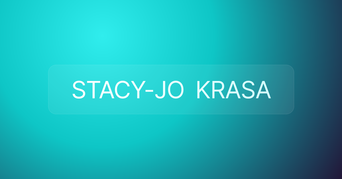 STACY-JO KRASA
