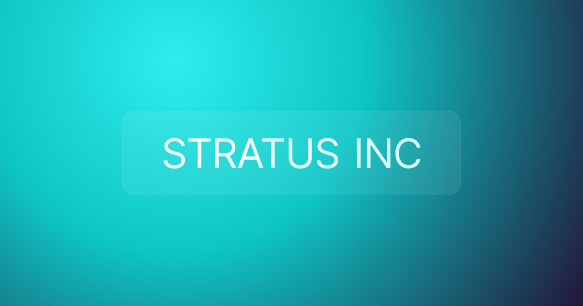 STRATUS INC
