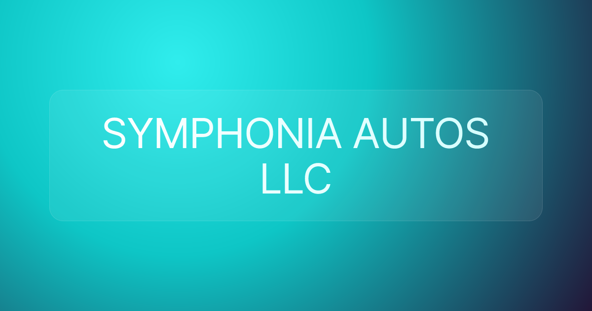 SYMPHONIA AUTOS LLC