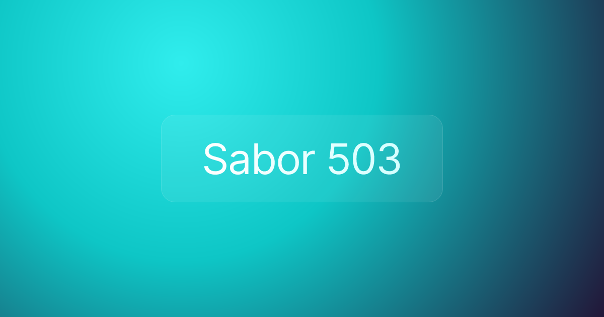 Sabor 503