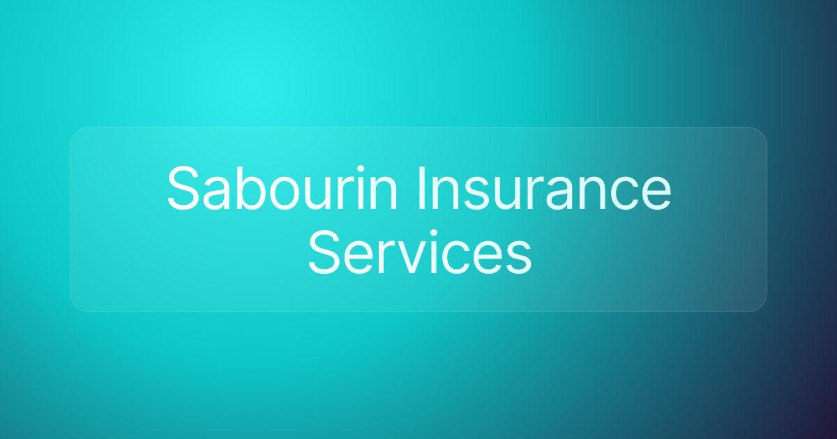 Sabourin Insurance Services