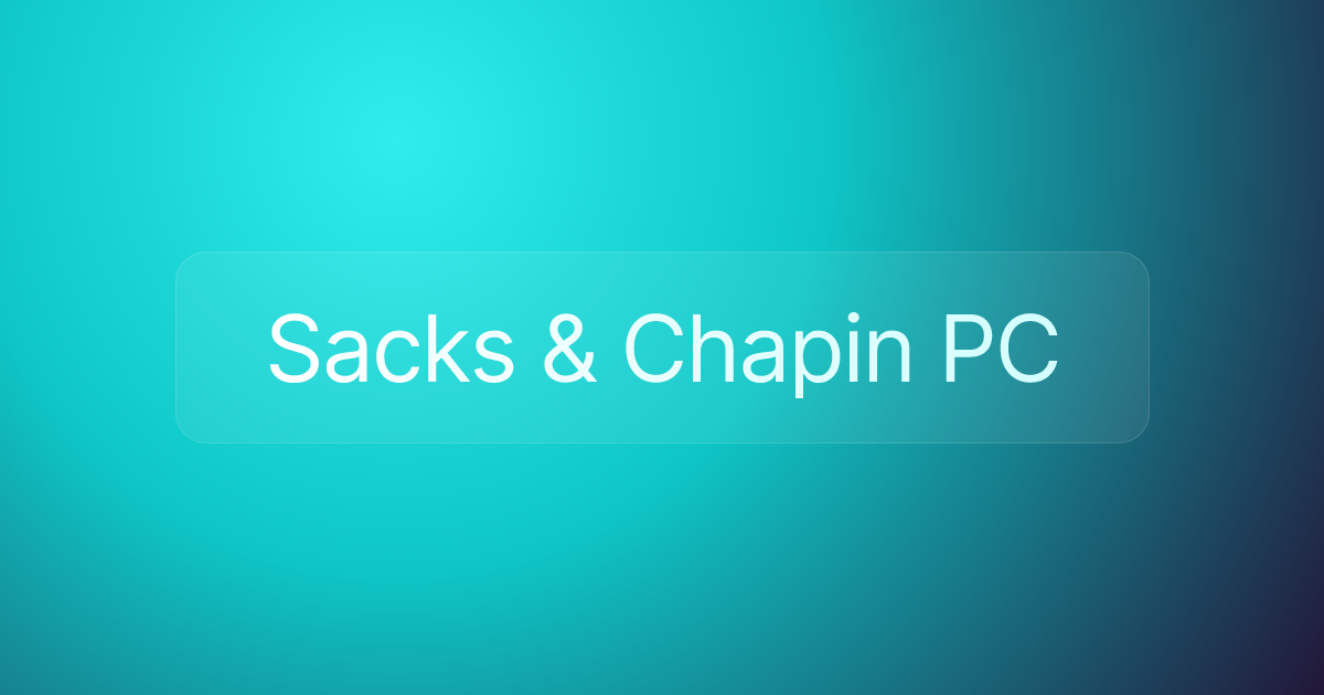 Sacks & Chapin PC