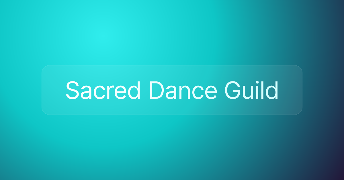 Sacred Dance Guild