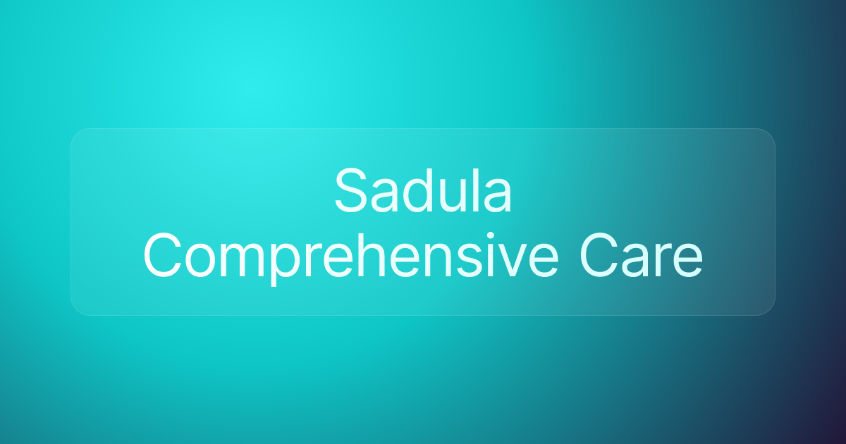 Sadula Comprehensive Care