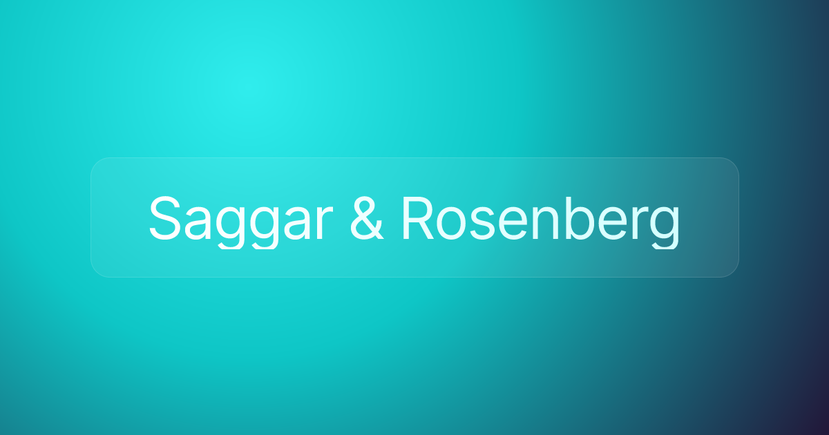 Saggar & Rosenberg