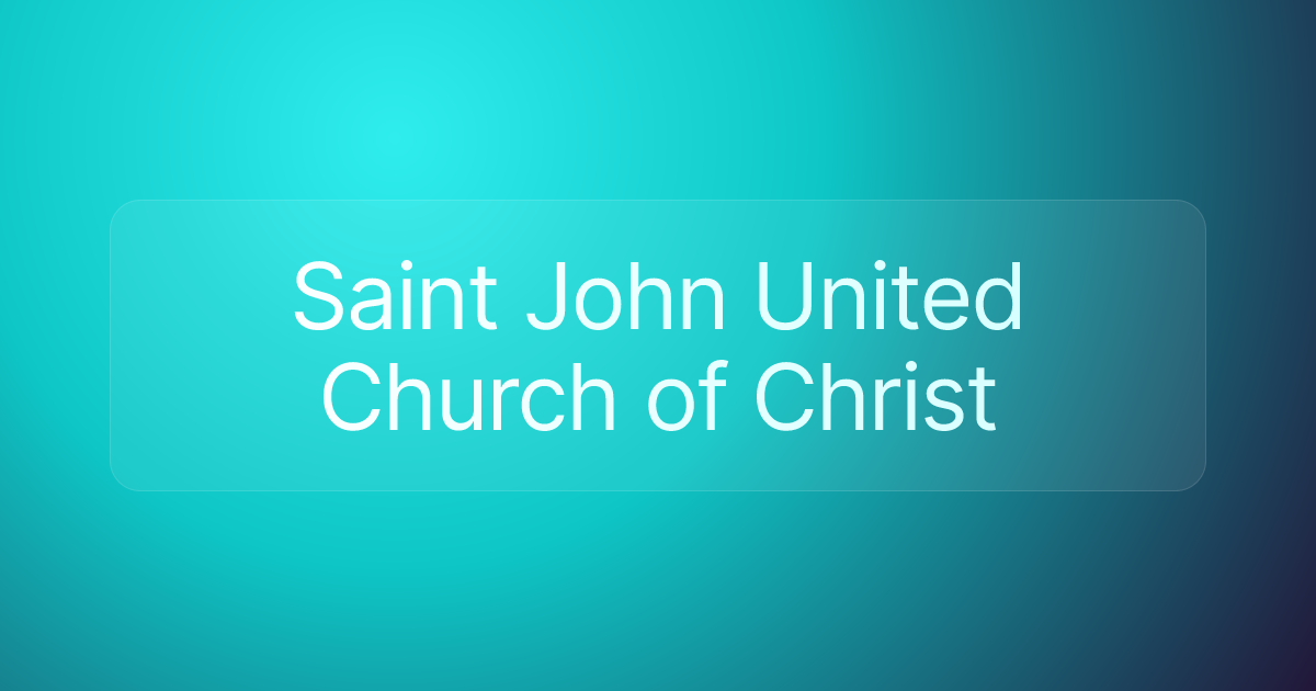 Saint John United Church of Christ
