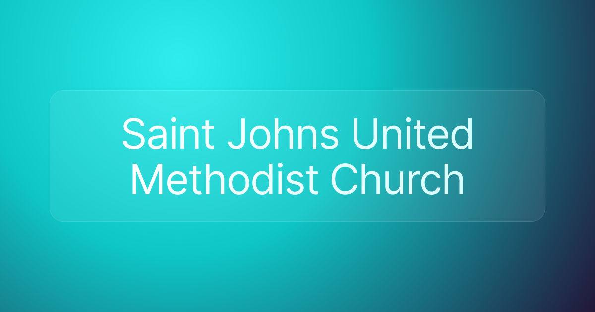 Saint Johns United Methodist Church