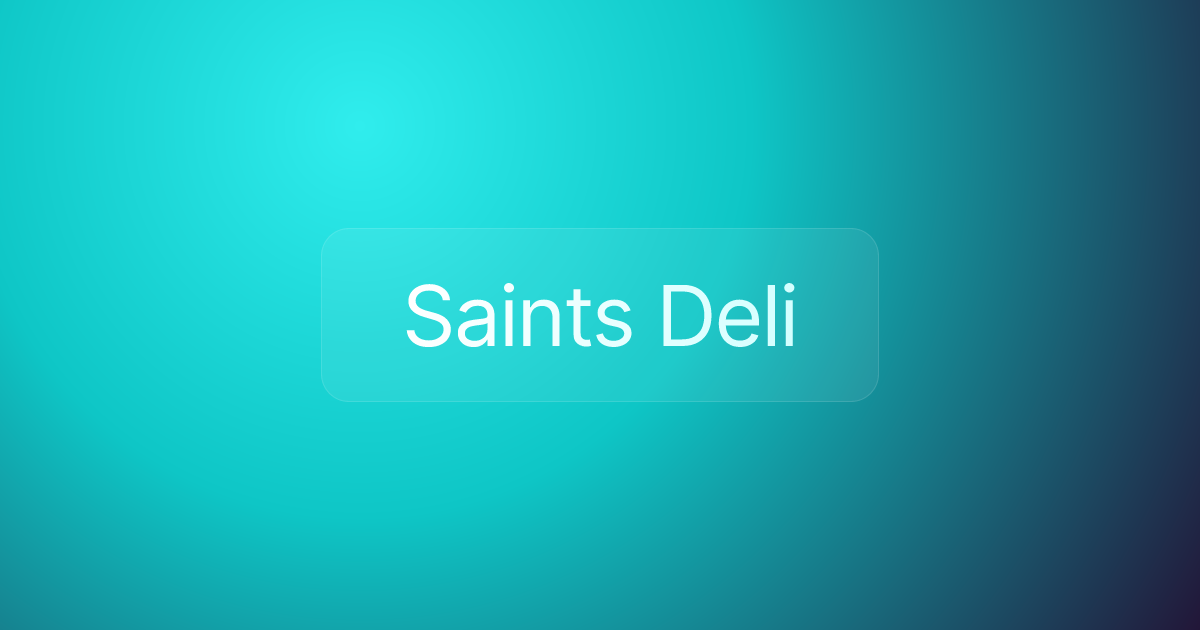Saints Deli